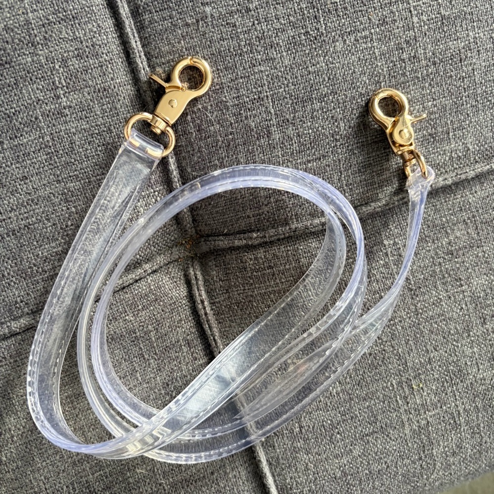Forever 21 Clear Ribbed PVC Tote with Detachable Strap - Picture 4 of 10
